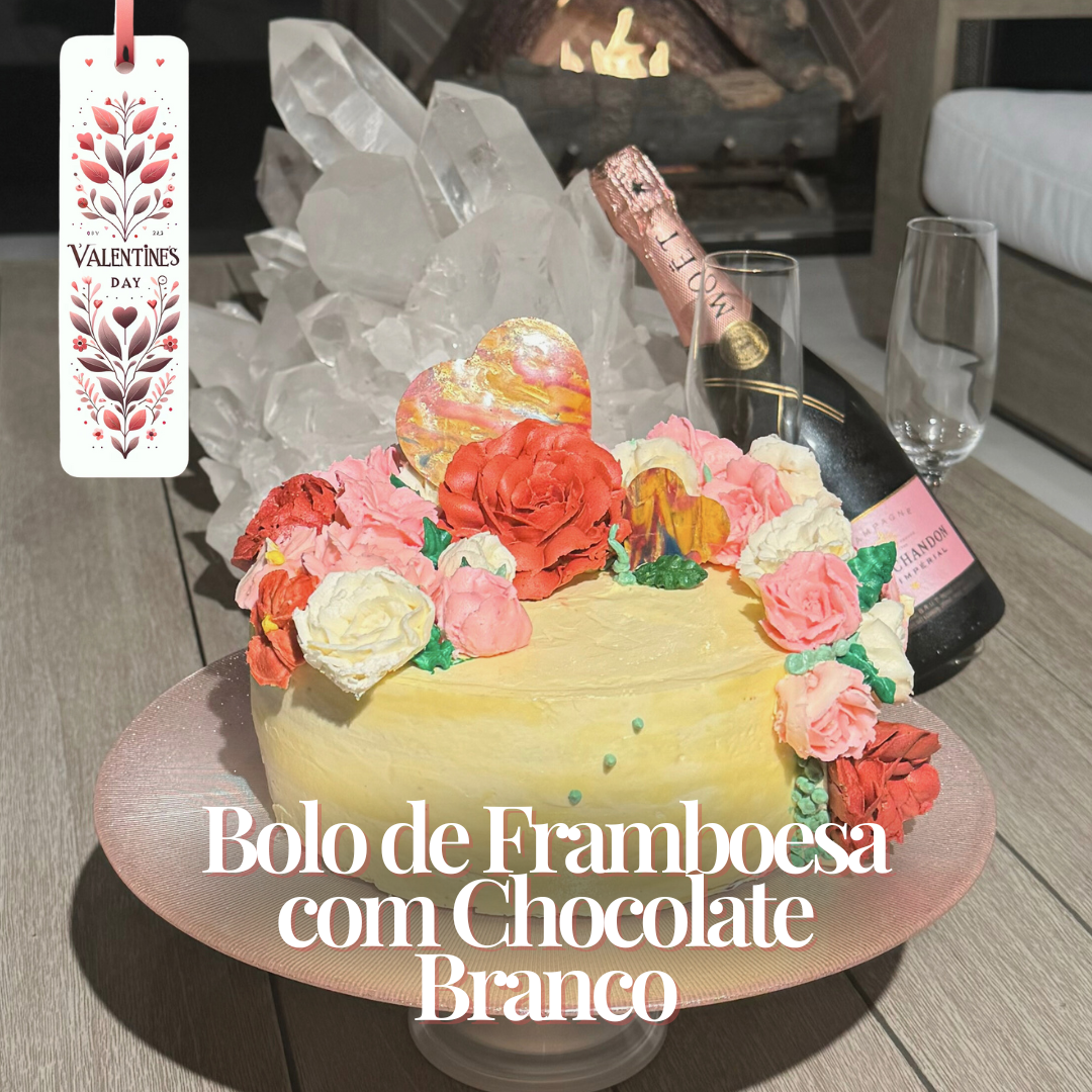 Bolo de Framboesa com Chocolate