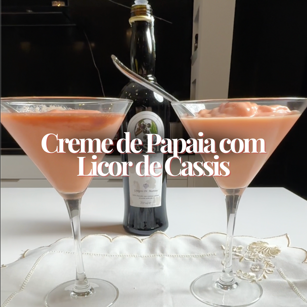Creme de Papaia com Licor de Cassis
